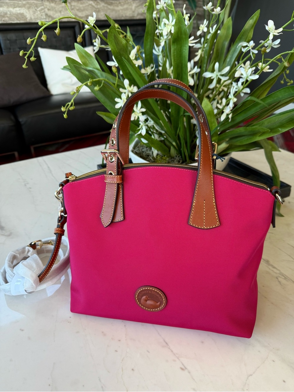 New Dooney & Bourke Nylon Trina Satchel - Picture 2 of 16